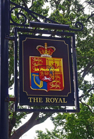 Photo 6"x4" The Royal Inn (4) - sign, Pier Road, Portishead, Somerset Woodhill\/ST4677 c2013