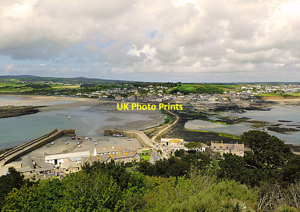 Photo 6"x4" Causeway and Marazion from St Michael's Mount Marazion c2013
