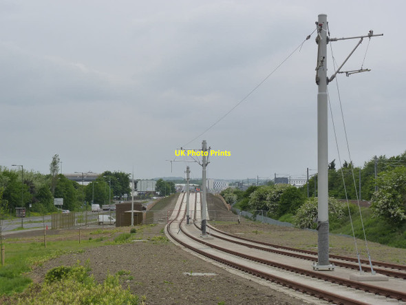 Photo 6"x4" Tramway alongside Bankhead Drive Sighthill\/NT1971 c2013