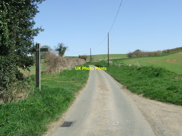 Photo 6"x4" Footpath Crossing Bulmer\/TL8440 c2013