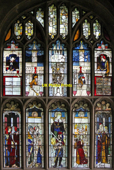 Photo 6"x4" St Mary, Fairford - Stained glass window Fairford c2013