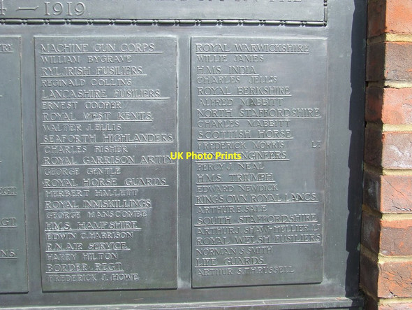 Photo 6"x4" Roll of Honour Baldock c2013 P1