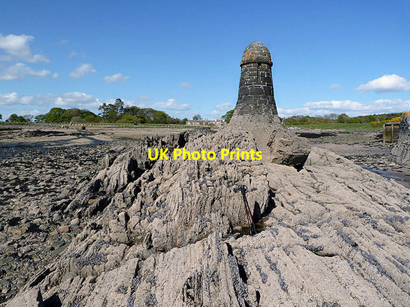 Photo 6"x4" A navigation pillar at Knockbrex Bay Knockbrex c2013