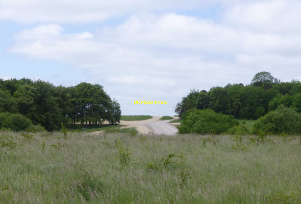Photo 6"x4" Military tracks on Chalkpit Hill North Tidworth c2013