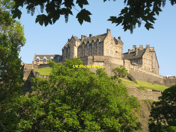 Photo 6"x4" Edinburgh Castle from Princes Street Edinburgh c2013