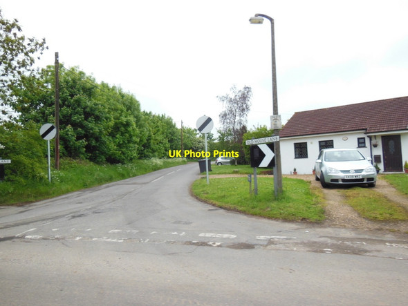 Photo 6"x4" Old House Lane off Epping Road the B181 Halls Green c2013