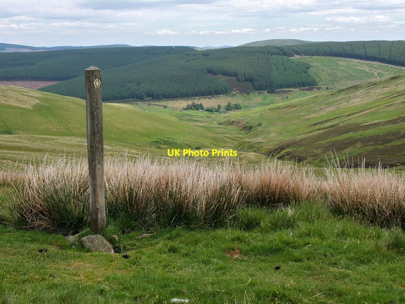 Photo 6"x4" Glen Lude from the Southern Upland Way Deuchar Law c2013