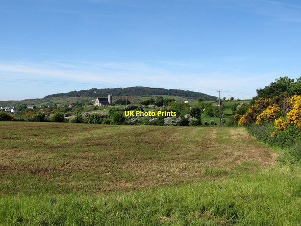 Photo 6"x4" View south-westwards across a harvested hay field from the Old Road Forkhill c2013