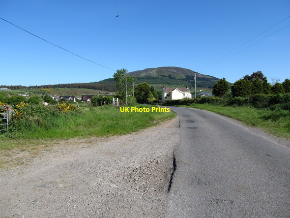 Photo 6"x4" View northwards towards Drumintee along Old Road Forkhill c2013