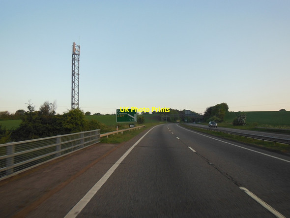 Photo 6"x4" The A30 towards the A377 turn off Alphington c2013
