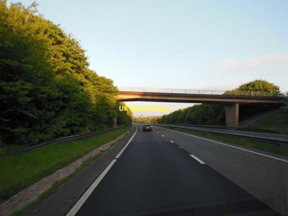 Photo 6"x4" The A30 goes under North Park Road Tedburn St Mary c2013