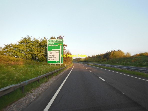Photo 6"x4" The A30 towards Whiddon Down Whiddon Down c2013