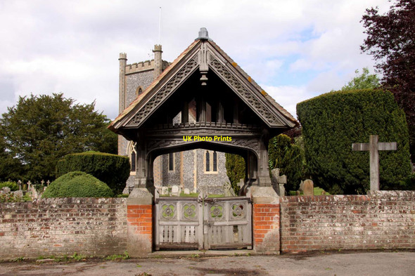 Photo 6"x4" Lych gate to St Nicholas Church Henley-on-Thames c2013
