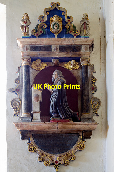 Photo 6"x4" St Peter's church, Tawstock - monument to William Shippon Tawstock c2013