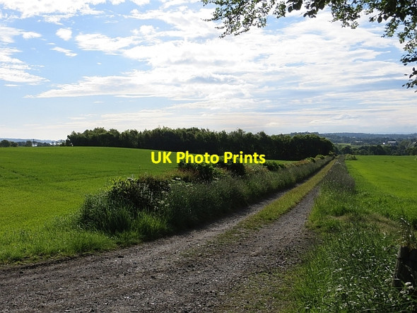 Photo 6"x4" Farm road, East Bonhard Bo'ness c2013