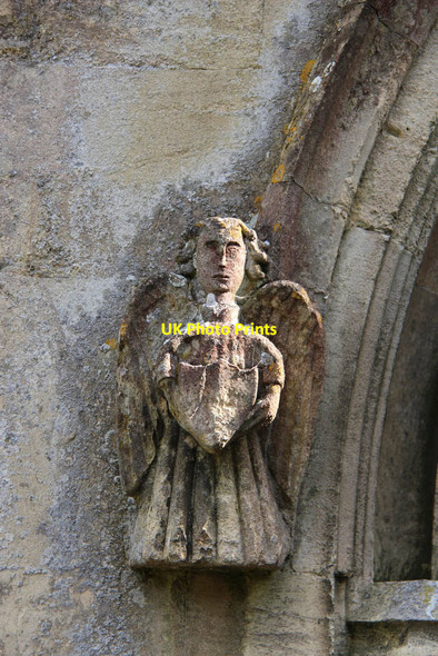 Photo 6"x4" St Mary, Kempsford - Label stop Kempsford c2013