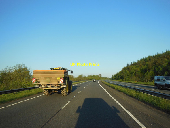 Photo 6"x4" The A30 westbound near Eastlake Wood Thrushelton c2013