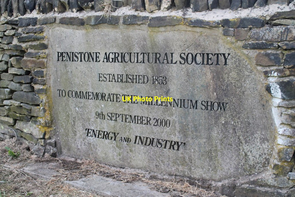 Photo 6"x4" Penistone Show commemoration plaque Penistone c2013
