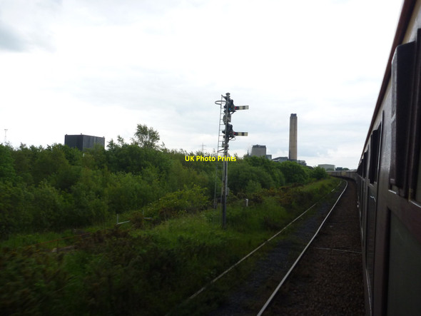 Photo 6"x4" Forth Landscapes : Semaphore Signals On The West Departure Line, Longannet Kincardine\/NS9387 c2013