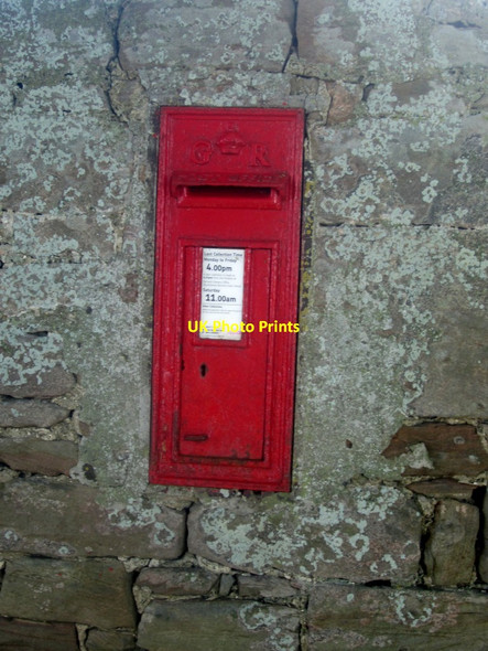 Photo 6"x4" Wall post box, Fenham Fenwick\/NU0640 c2013
