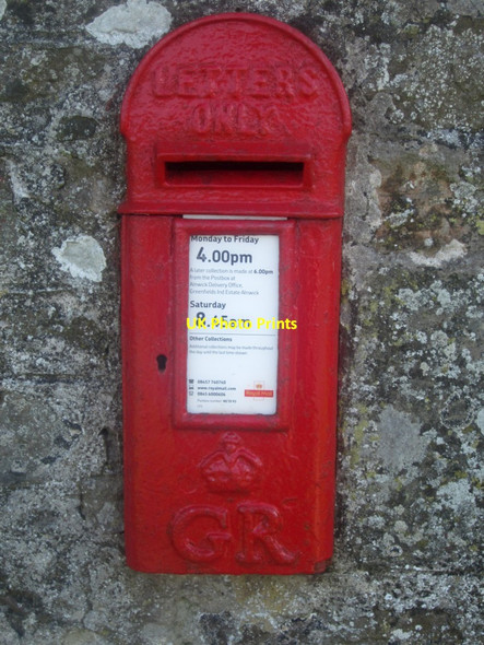 Photo 6"x4" Small post box in Detchant Detchant c2013