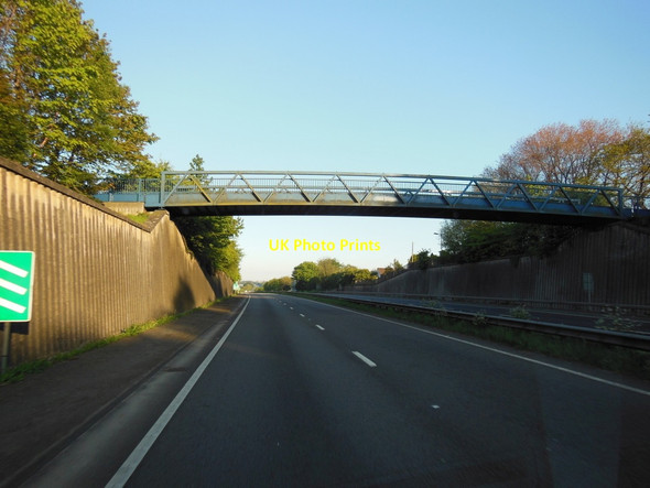 Photo 6"x4" A footbridge over the A30 Launceston c2013