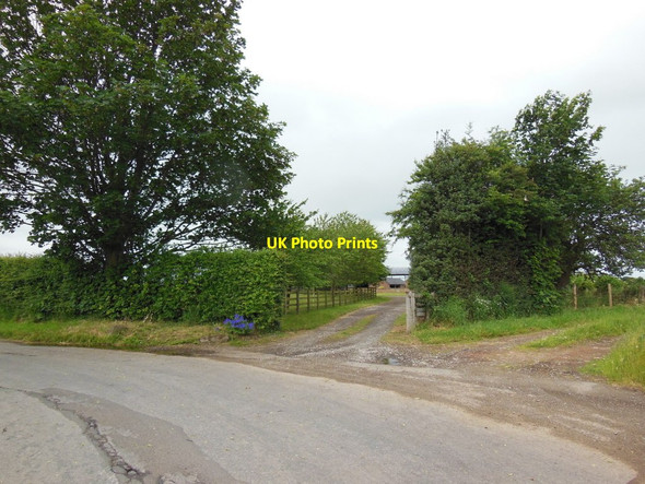 Photo 6"x4" Hutton Rae Lane at Crow Trees Farm Hutton Sessay c2013
