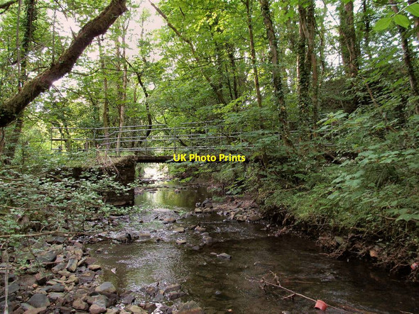 Photo 6"x4" Glangarnant footbridge Garnant c2013