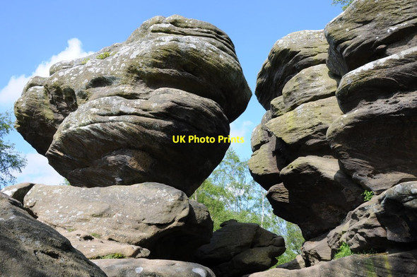 Photo 6"x4" Rock outcrops, Brimham Rocks Smelthouses c2013