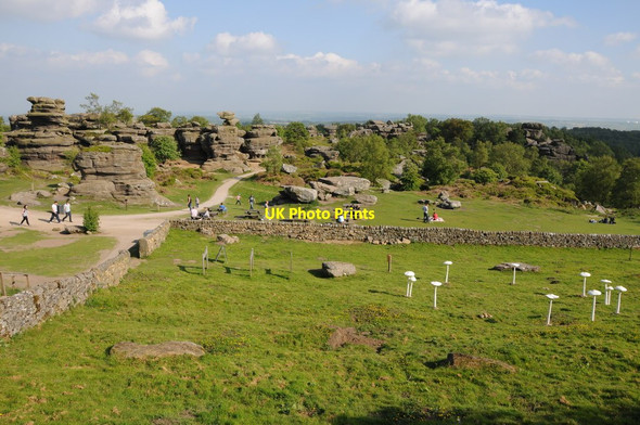 Photo 6"x4" Brimham Rocks Knoll Top c2013