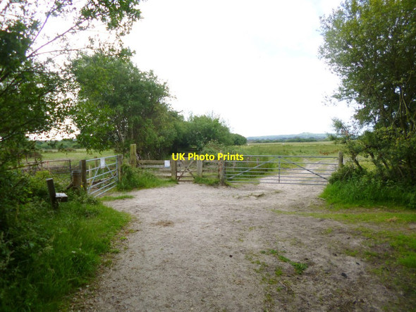 Photo 6"x4" Stoborough Heath, gates Wareham c2013