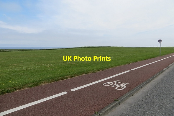Photo 6"x4" Cycle path, Coast Road South Shields c2013