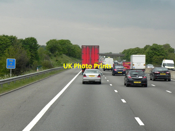 Photo 6"x4" Northbound M6, North of Penkridge Longridge\/SJ9115 c2013