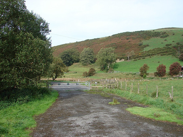 Photo 6"x4" Road closed Llangurig c2006