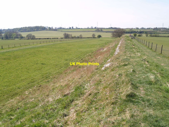 Photo 6"x4" Roman Town Wall Caistor St Edmund c2013