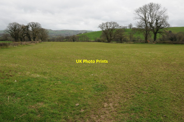 Photo 6"x4" Farmland in the Cothi valley Llansawel c2013