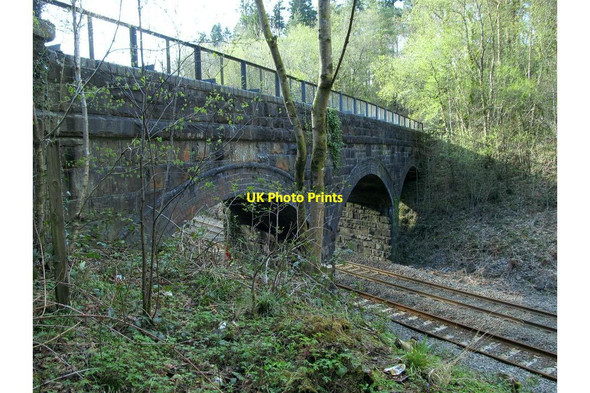 Photo 6"x4" Footbridge over railway at Penllergaer Penllergaer c2013