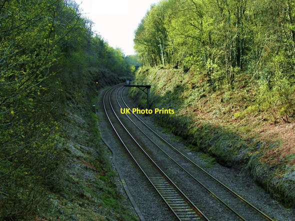 Photo 6"x4" Penllergaer railway cutting Penllergaer c2013