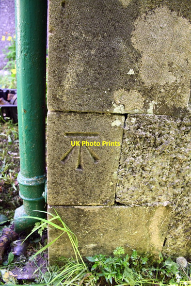 Photo 6"x4" Benchmark on porch of Killington Church Beckside\/SD6188 c2013