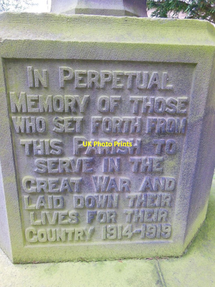 Photo 6"x4" The War Memorial at St John's Church, Bilsdale Fangdale Beck c2013 P3