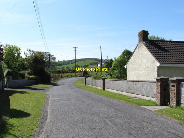 Photo 6"x4" Sharp bend at the southern end of Ballynamona Road Jonesborough c2013