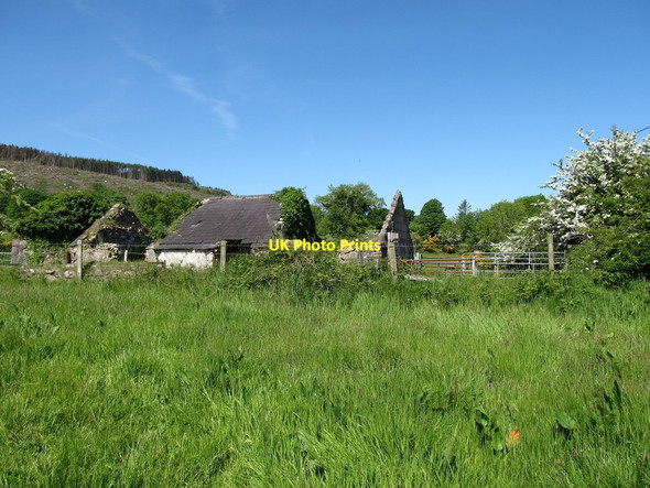 Photo 6"x4" Derelict cottage at the junction of Carrickbroad Road and Carewamean Road Jonesborough c2013
