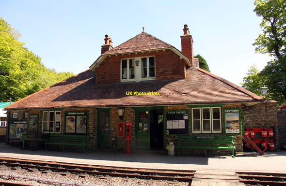 Photo 6"x4" Woody Bay Station Martinhoe Cross c2013