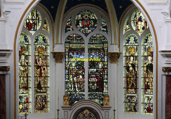 Photo 6"x4" St Anne, Kew Green, Kew - Stained glass window Brentford c2013