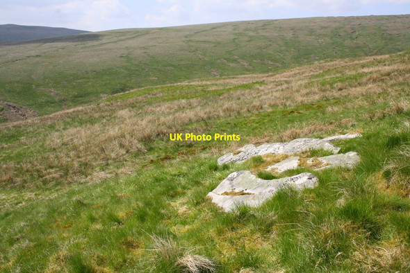 Photo 6"x4" Moorland view at Broad Mea Cotterdale c2013