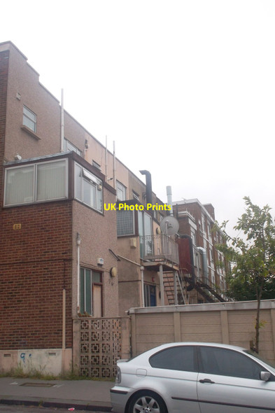 Photo 6"x4" Backs of flats over shops, South Norwood Hill, from Spa Close Penge c2013