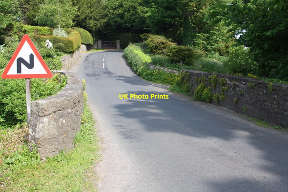 Photo 6"x4" Bridge over Wensley Brook on Low Lane Wensley\/SE0989 c2013