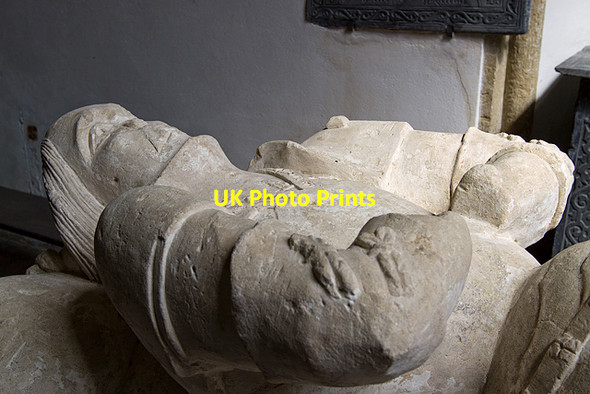 Photo 6"x4" Church of St Cuby & St Leonard, Duloe - tomb of Sir John Colshill (detail) Duloe\/SX2358 c2013