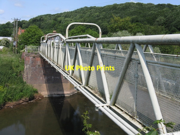 Photo 6"x4" Teme footbridge, Knightwick Ankerdine Hill c2013