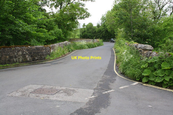 Photo 6"x4" Junction of the road over Bow Bridge with Church Road Linton\/SD9962 c2013